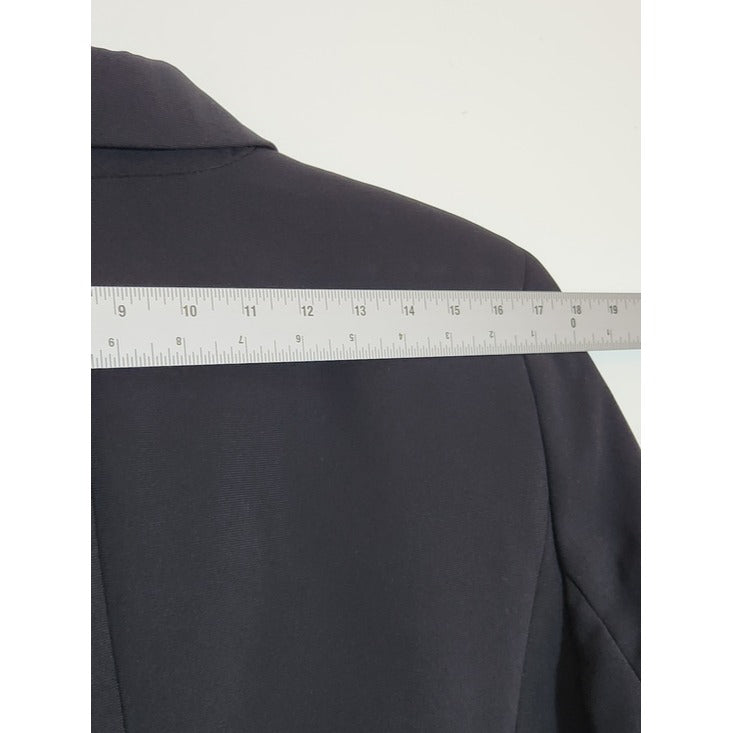 Kasper Womens Black Single-Button Blazer Size 12 NWT
