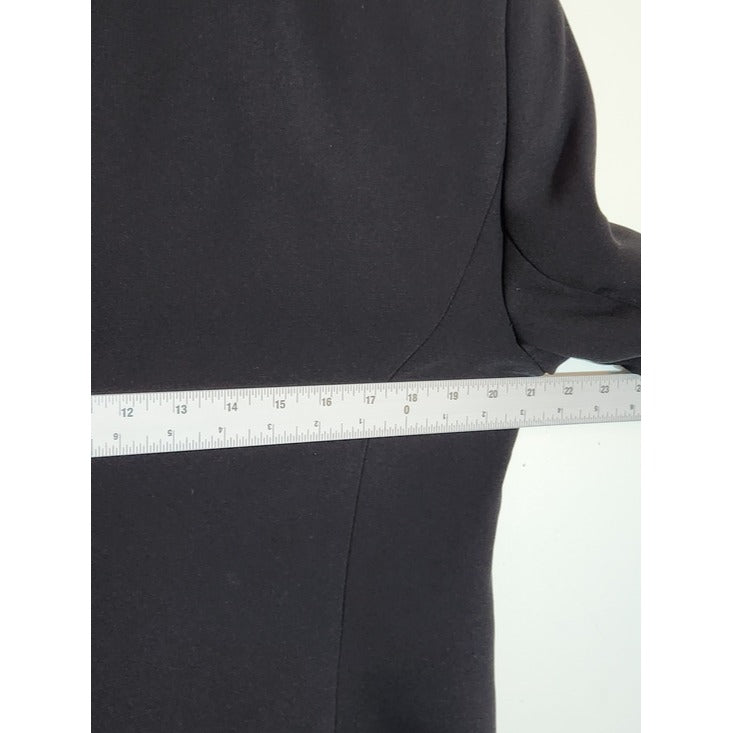 Kasper Womens Black Single-Button Blazer Size 12 NWT