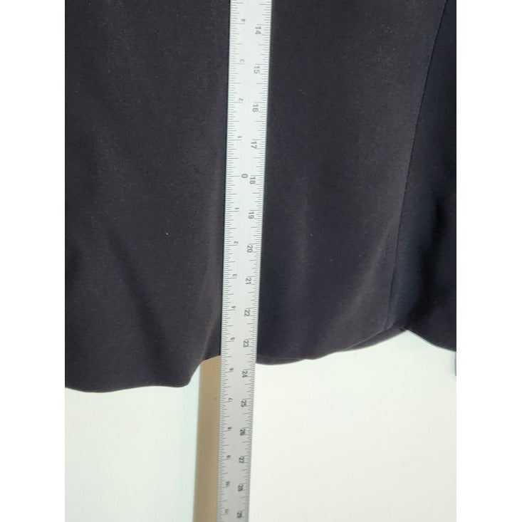 Kasper Womens Black Single-Button Blazer Size 12 NWT