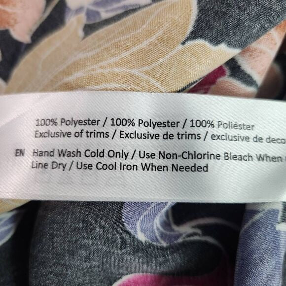 Band of the Free Black Floral Boho Midi Slip Skirt Size XS Black Boho Skirt, New