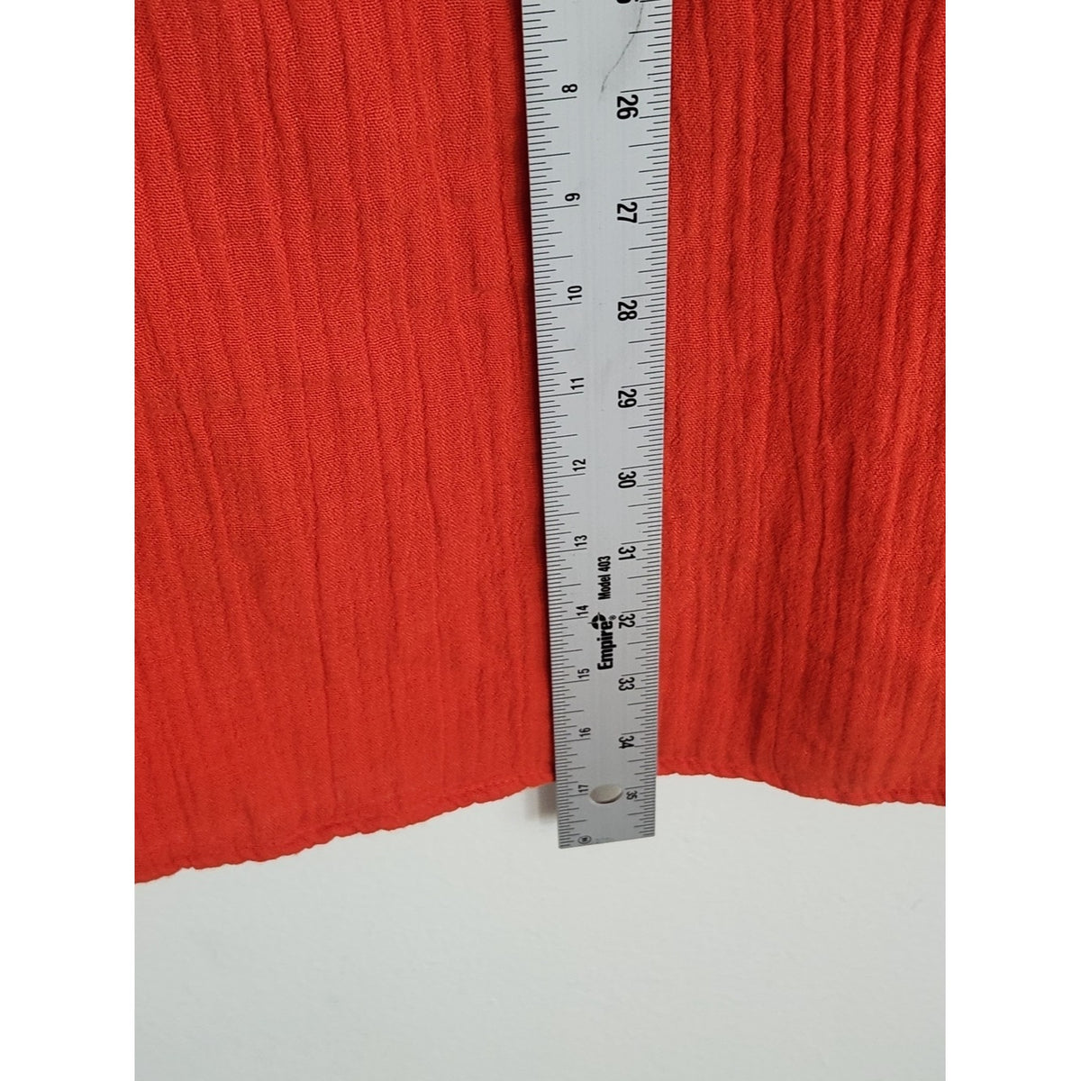 Old Navy Orange Cotton Gauze Relaxed Mini Dress with Pockets