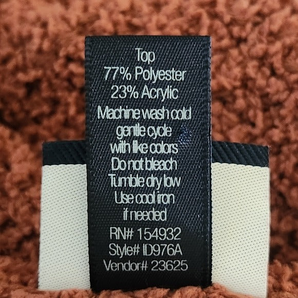 Daytrip Dusty Rose Knit Sweater with Twist Detail Size Medium Pink Sweater