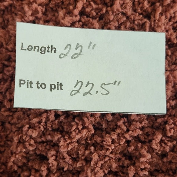 Daytrip Dusty Rose Knit Sweater with Twist Detail Size Medium Pink Sweater