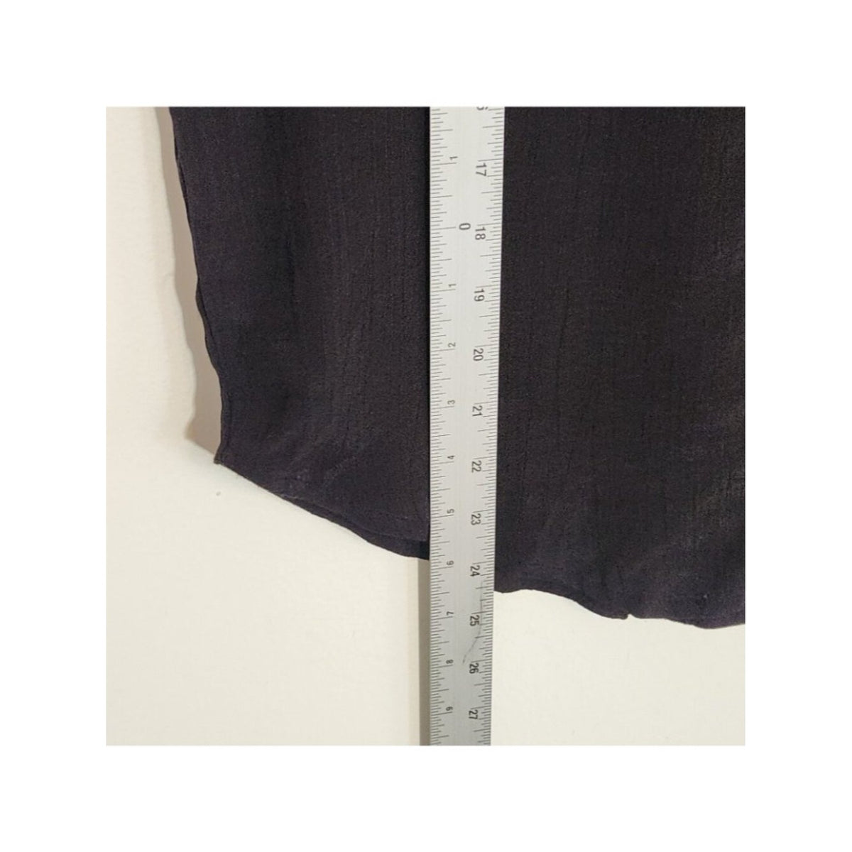 Twine and String Black Textured Sheer Button Up Blouse NWOT Size Medium