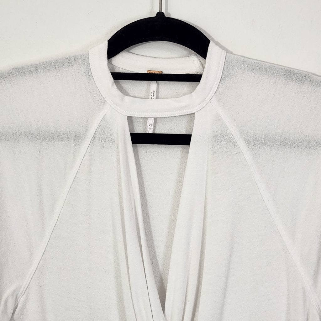 Free People White Blouse Free People White Top Size XS White T-Shirt
