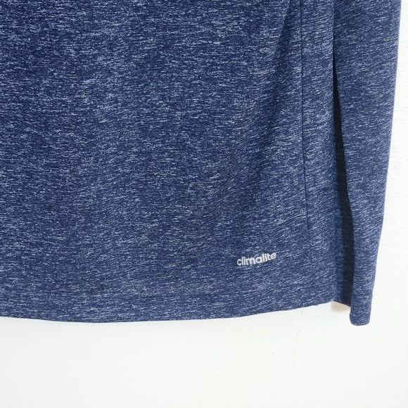 Adidas Heather Navy Memphis Grizzlies Quarter Zip Pullover Size Small
