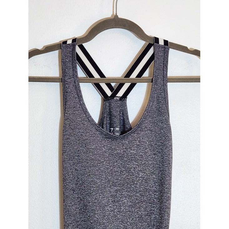 Z By Zella Heather Gray Racerback Tank Top Size XS