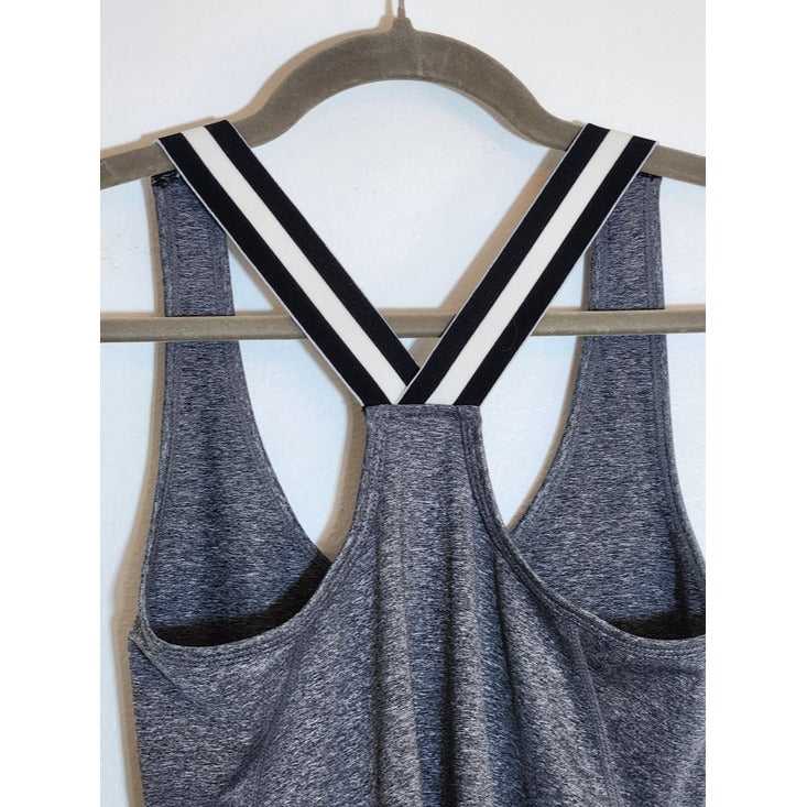 Z By Zella Heather Gray Racerback Tank Top Size XS