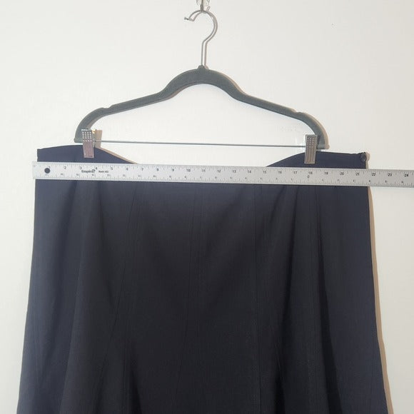 Zac & Rachel Black Knit A-Line Skirt Size 22W