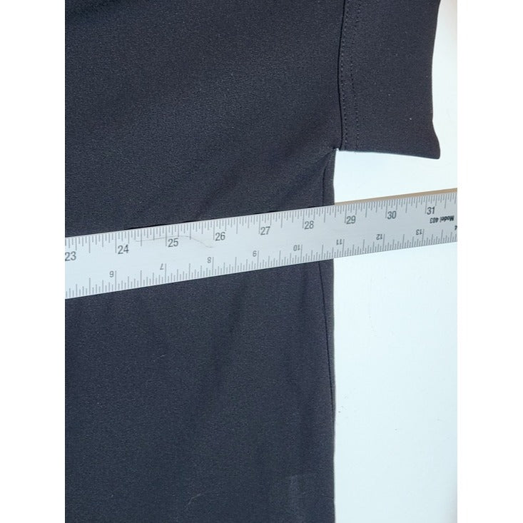 Alfani Black Oversized Short Sleeve Button-Up Tunic Blouse Size Medium