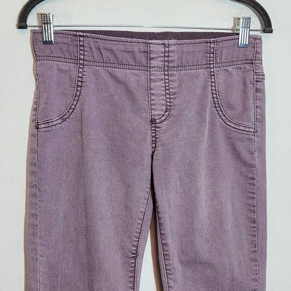 Free People Purple Dyed Cropped Pull-on Jeans Size 26