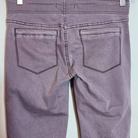Free People Purple Dyed Cropped Pull-on Jeans Size 26