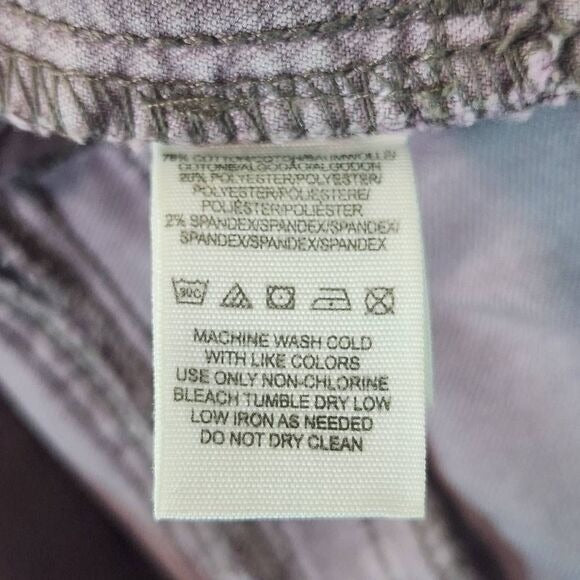 Free People Purple Dyed Cropped Pull-on Jeans Size 26