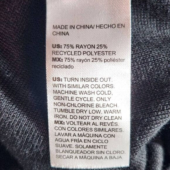 Chico's Black Drop Rhinestone Pullover Sweater Size Medium Rhinestone Top New