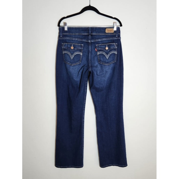 Levi's Dark Wash 529 Curvy Bootcut Jeans Size 8