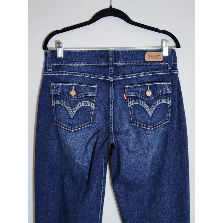 Levi's Dark Wash 529 Curvy Bootcut Jeans Size 8