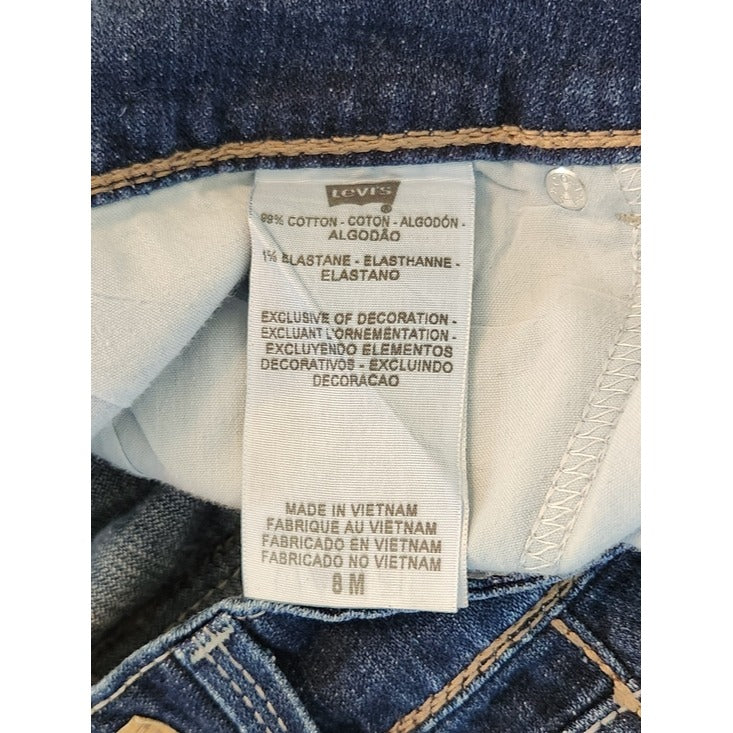 Levi's Dark Wash 529 Curvy Bootcut Jeans Size 8