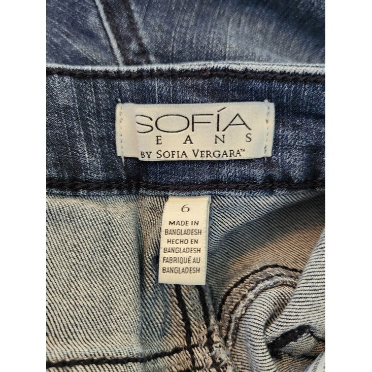 Sofia Vergara Dark Wash Melisa Flare Jeans Size 6