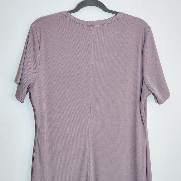 Forever 21 Lavender Mini Ribbed T-Shirt Dress Size 2X