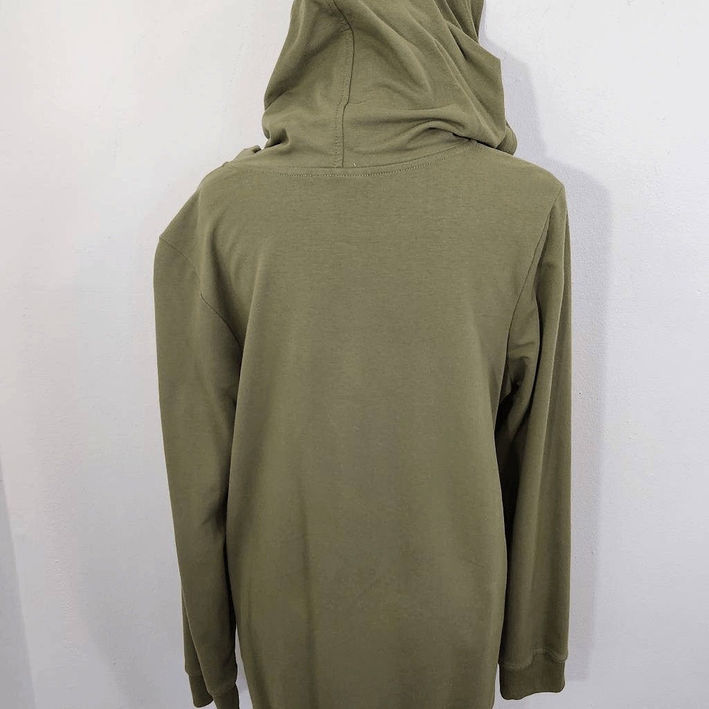 D&Co. Olive Green Hoodie Size Small Green Hoodie Pullover with Snaps