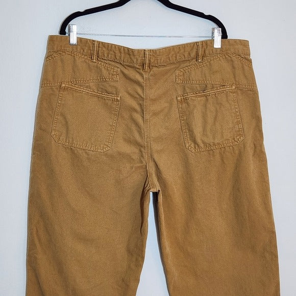 Orvis Mens Casual Tan Chino Pants Size 42