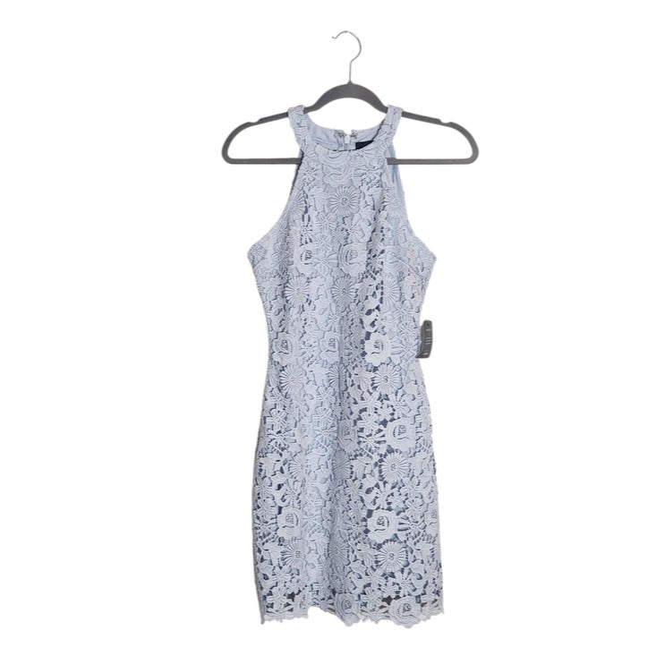 Lulus Light Blue Lace Mini Cocktail Dress Size Medium NWT Wedding Guest Dress