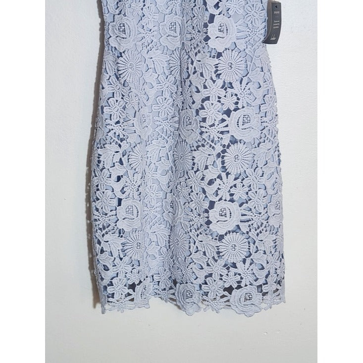 Lulus Light Blue Lace Mini Cocktail Dress Size Medium NWT Wedding Guest Dress