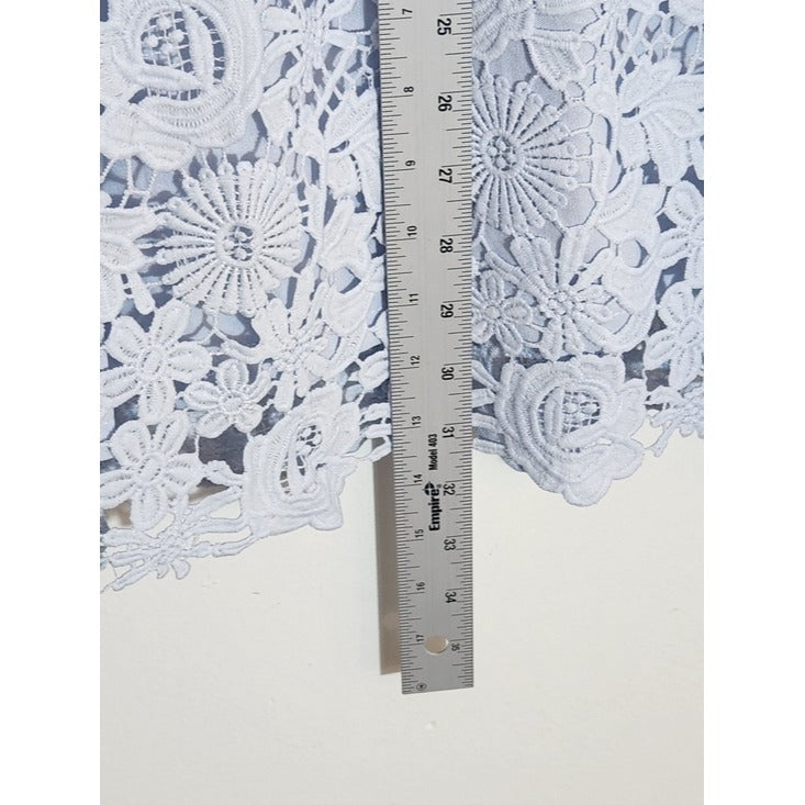 Lulus Light Blue Lace Mini Cocktail Dress Size Medium NWT Wedding Guest Dress