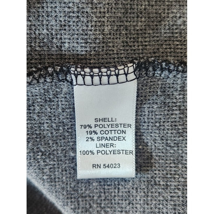 Banana Republic Mens Charcoal Gray Coat with Black Nylon Hoodie Size XL