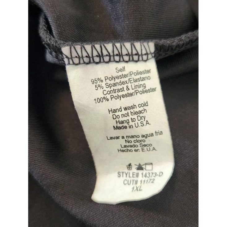 Haute Fox Black and Nude Bodycon Cocktail Dress Size 1XL NWOT
