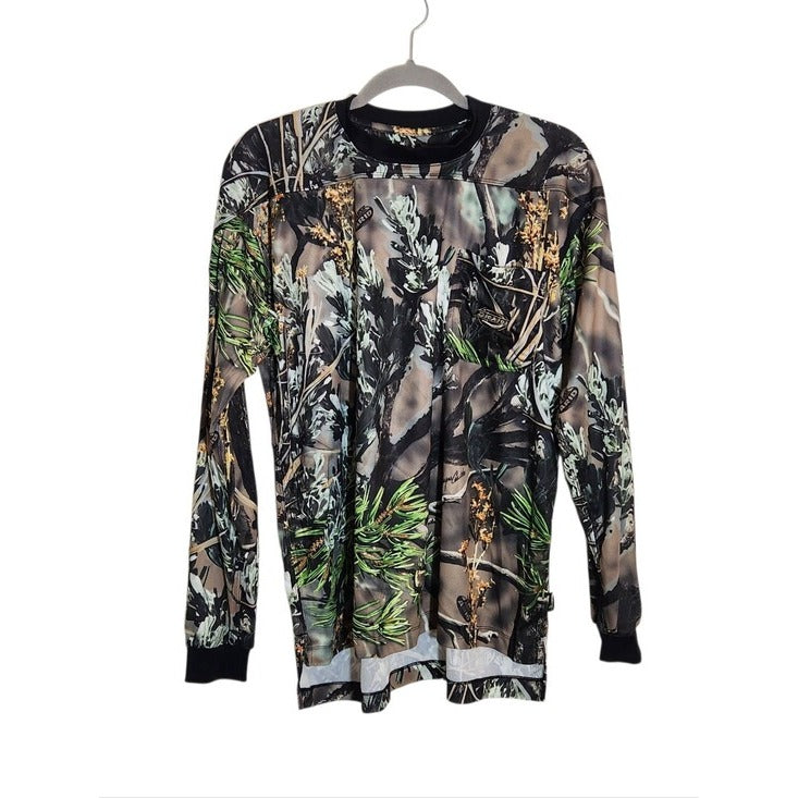 Dickies Wayne Carlton Arid Vanish Hunting Camo Long Sleeve T-Shirt Size Large