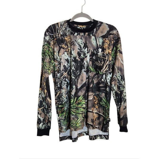 Dickies Wayne Carlton Arid Vanish Hunting Camo Long Sleeve T-Shirt Size Large