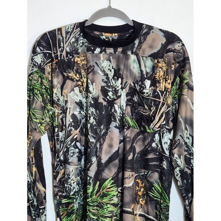 Dickies Wayne Carlton Arid Vanish Hunting Camo Long Sleeve T-Shirt Size Large