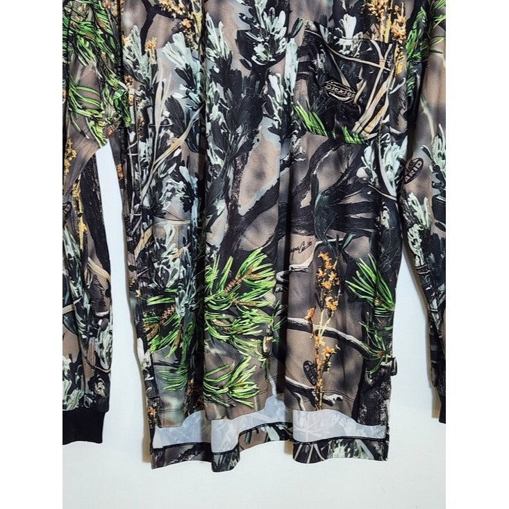 Dickies Wayne Carlton Arid Vanish Hunting Camo Long Sleeve T-Shirt Size Large