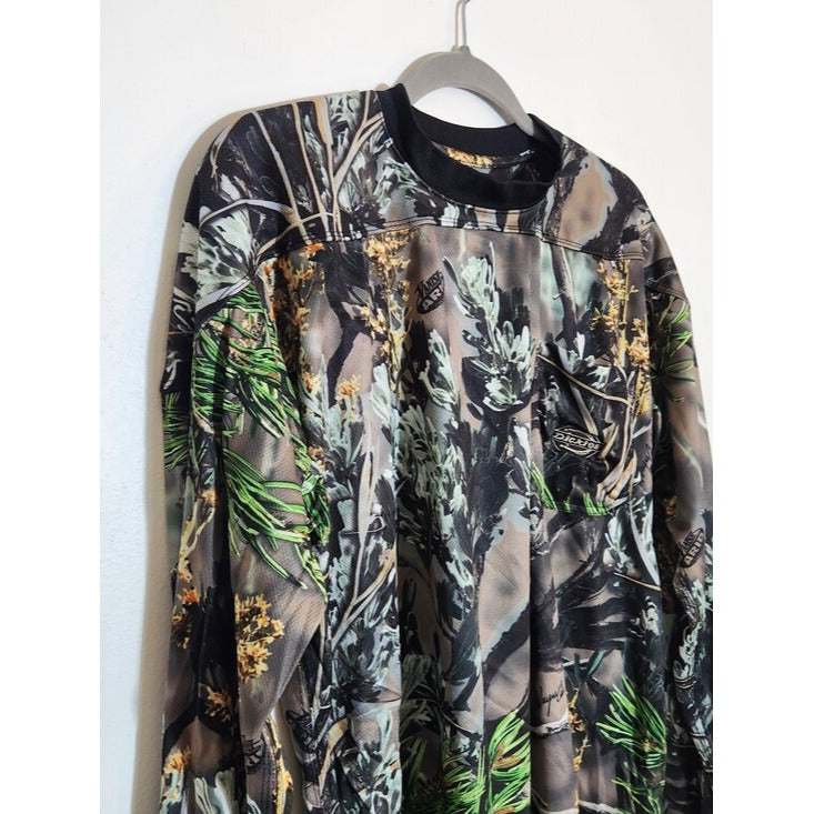 Dickies Wayne Carlton Arid Vanish Hunting Camo Long Sleeve T-Shirt Size Large