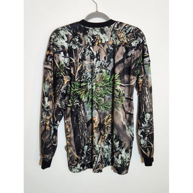 Dickies Wayne Carlton Arid Vanish Hunting Camo Long Sleeve T-Shirt Size Large