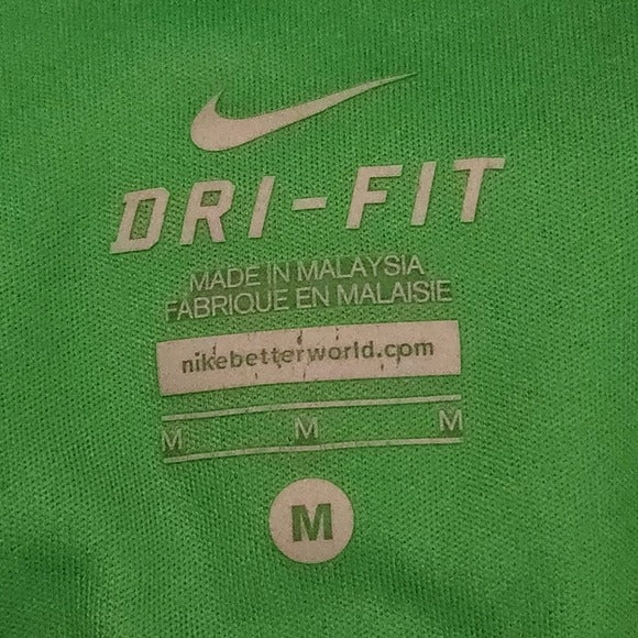 Nike Green and Navy Running Shorts Size Medium Nike Women's Shorts