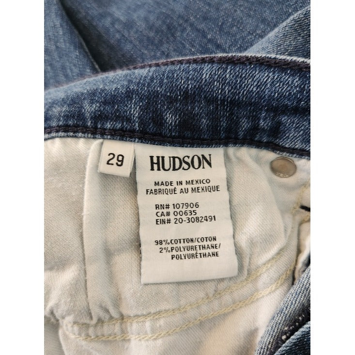 Hudson Medium Wash Skinny Cut Off Jeans Size 29/Size 8