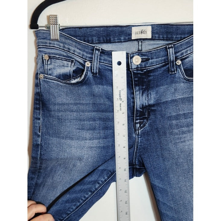 Hudson Medium Wash Skinny Cut Off Jeans Size 29/Size 8