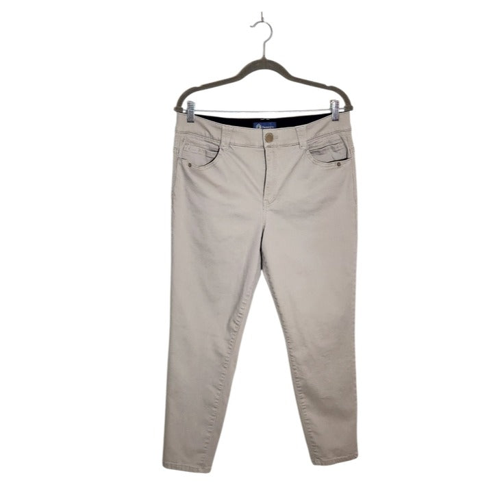 Democracy ABSolution Khaki Slim Fit Pants Size 14 Petite