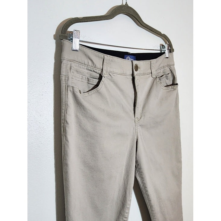 Democracy ABSolution Khaki Slim Fit Pants Size 14 Petite