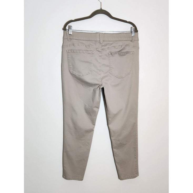 Democracy ABSolution Khaki Slim Fit Pants Size 14 Petite