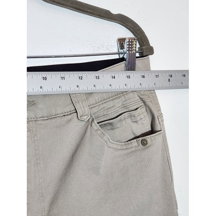 Democracy ABSolution Khaki Slim Fit Pants Size 14 Petite