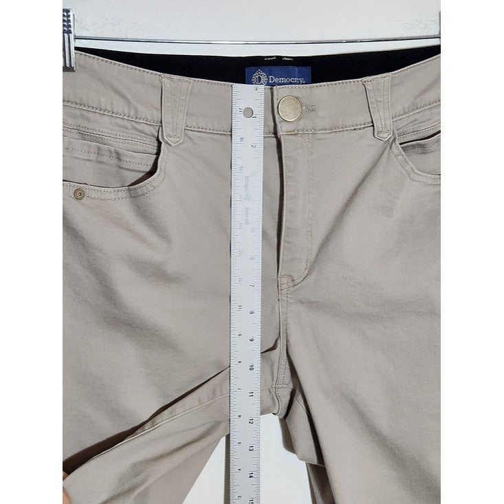 Democracy ABSolution Khaki Slim Fit Pants Size 14 Petite