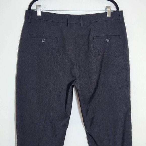 Kenneth Cole Reaction Black Slim Fit Performance Dress Pant Size 36 X 30