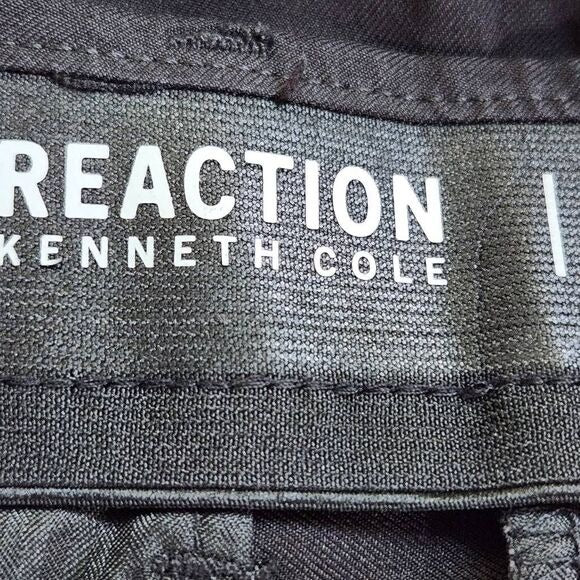 Kenneth Cole Reaction Black Slim Fit Performance Dress Pant Size 36 X 30