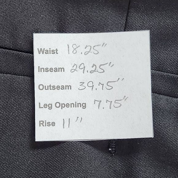 Kenneth Cole Reaction Black Slim Fit Performance Dress Pant Size 36 X 30