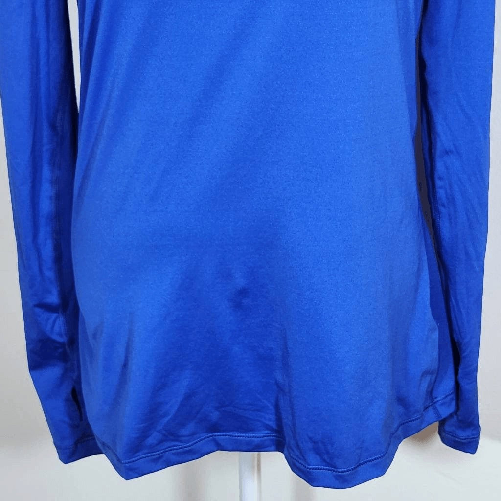 Nike Blue Long Sleeve Athletic Tee Size Large Nike Pro Blue Tee