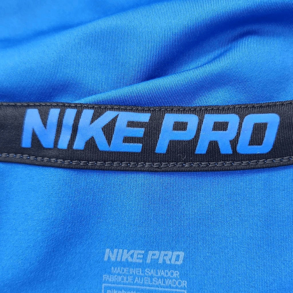 Nike Blue Long Sleeve Athletic Tee Size Large Nike Pro Blue Tee