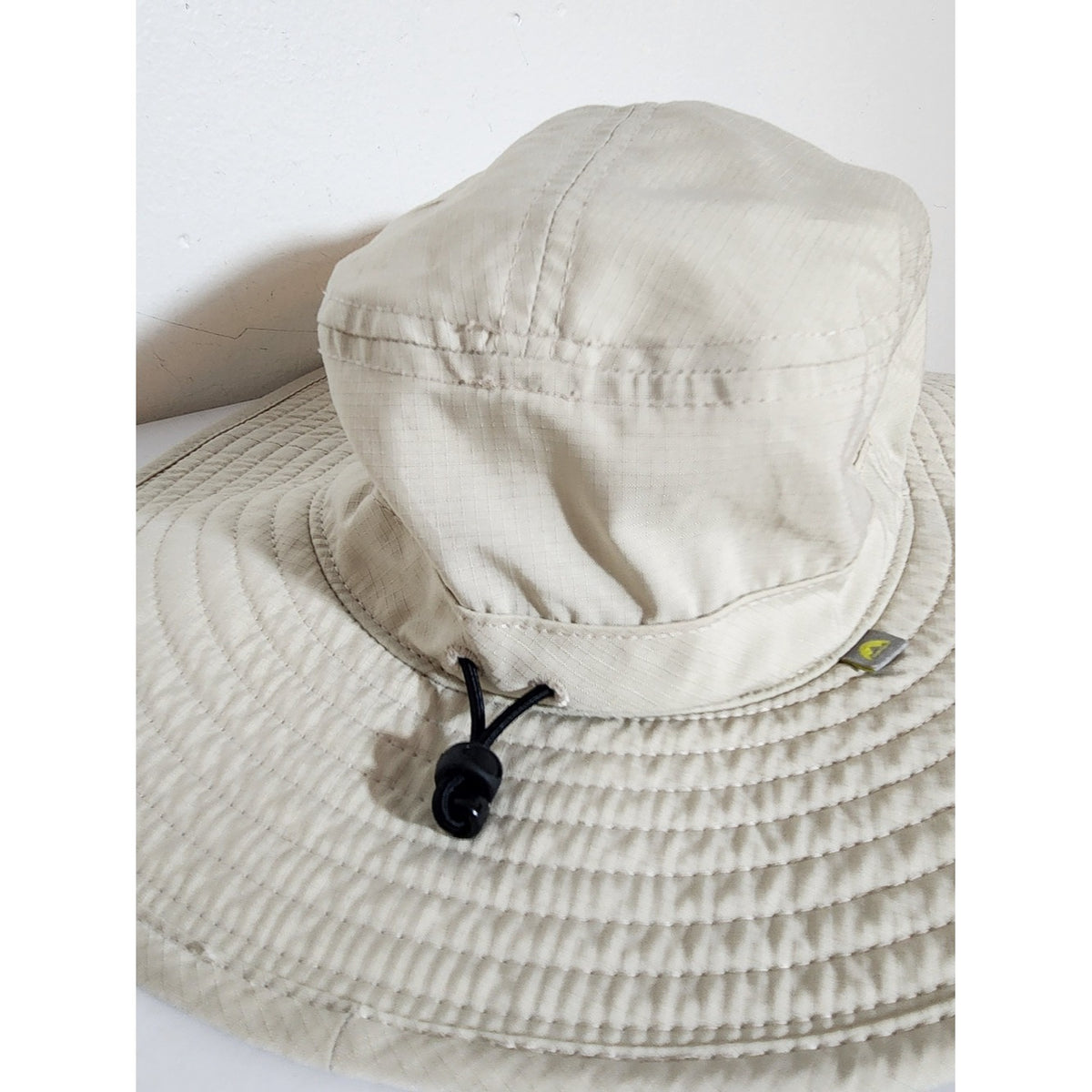 Solar Escape Cream Sun Hat with Wide Brim and Adjustable Chin Strap One Size